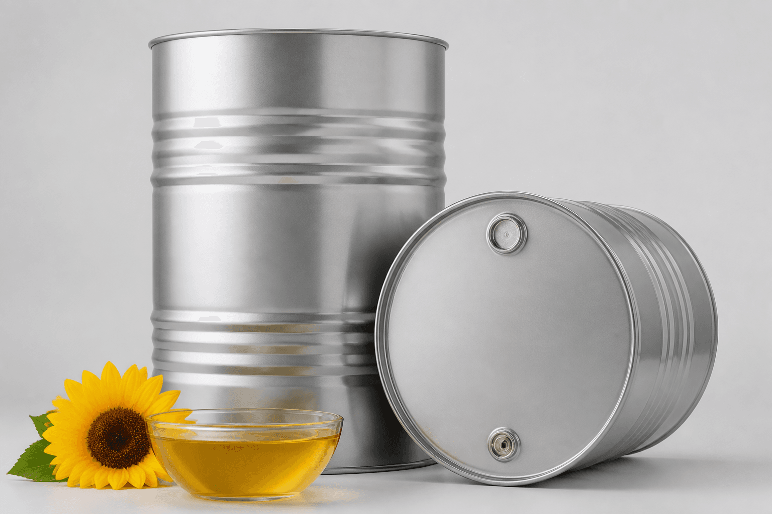 Refined Sunflower Oil Bulk Drum