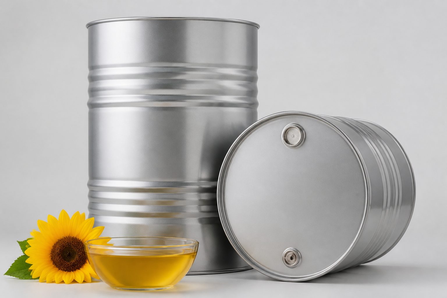 Refined Sunflower Oil Bulk Drum